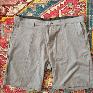 Ron Jon Men's Light Gray Flat Front Shorts